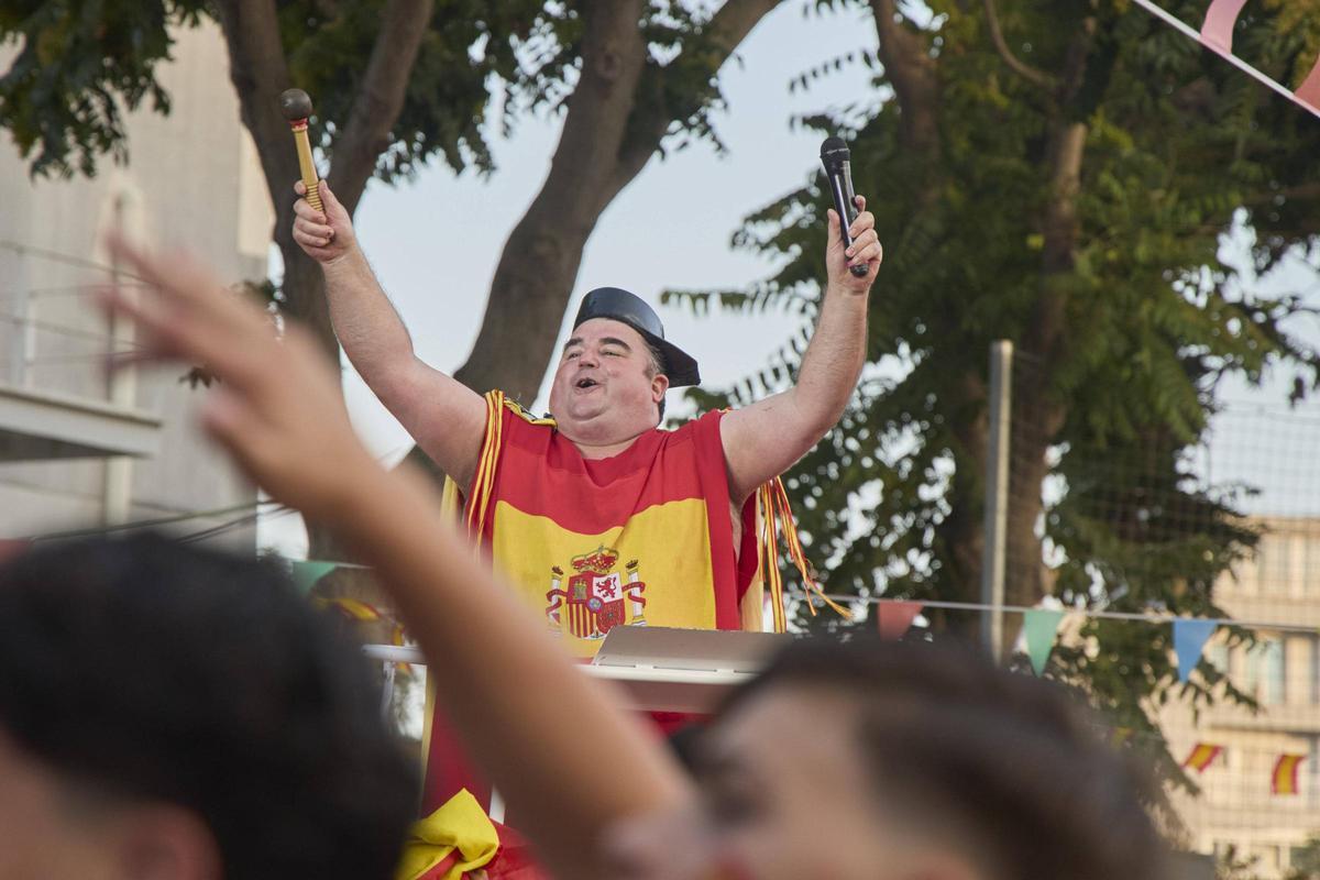 Les imatges de la concentració a Blanes per seguir la selecció espanyola
