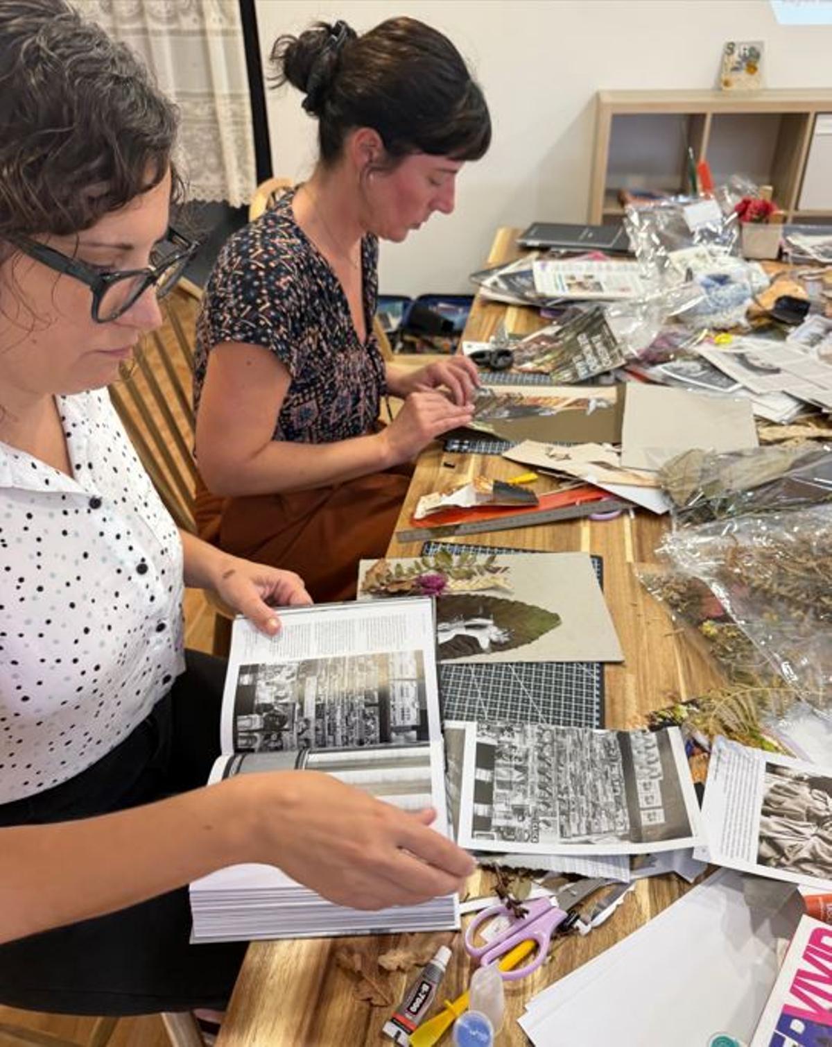 El taller collage "Retalls de llibertat" de Mireiacretiva