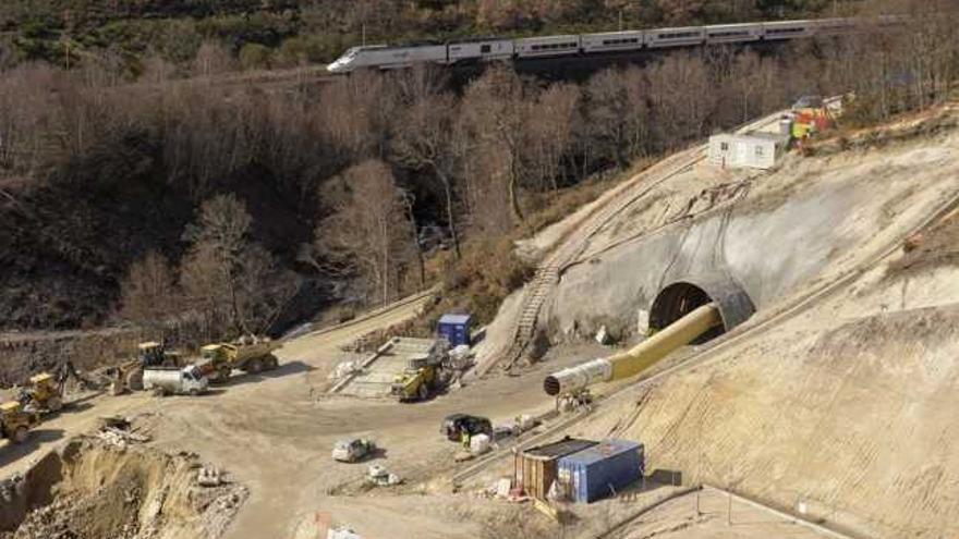 Obras del AVE en la capital.