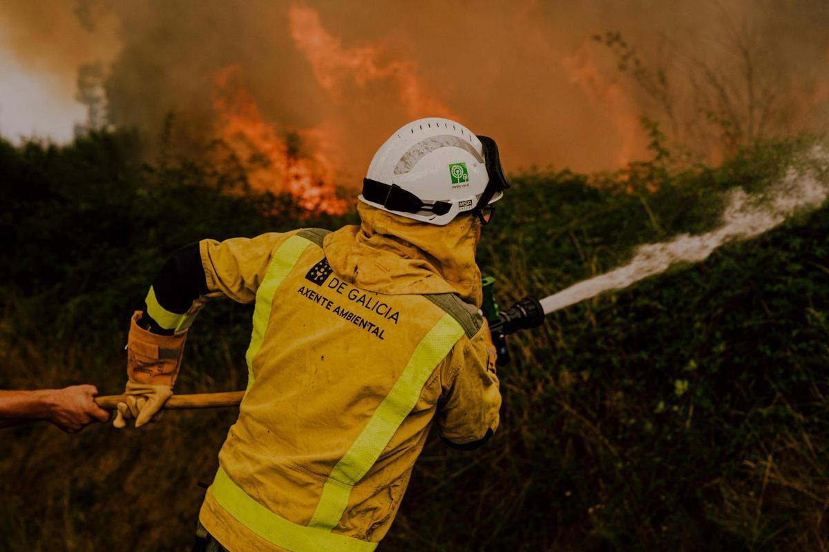 El incendio de O Riós, en imágenes El incendio de O Riós, en imágenes