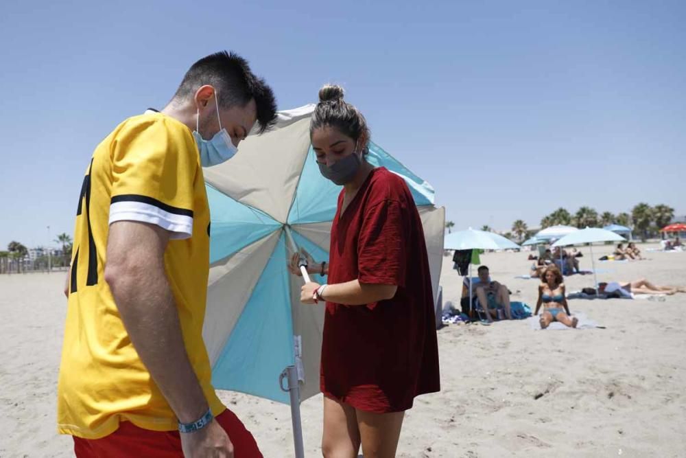 Mascarillas obligatorias en la playa