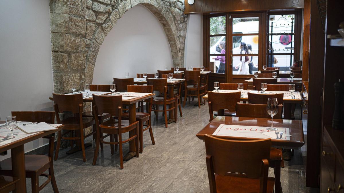 El comedor del restaurante Agullers.