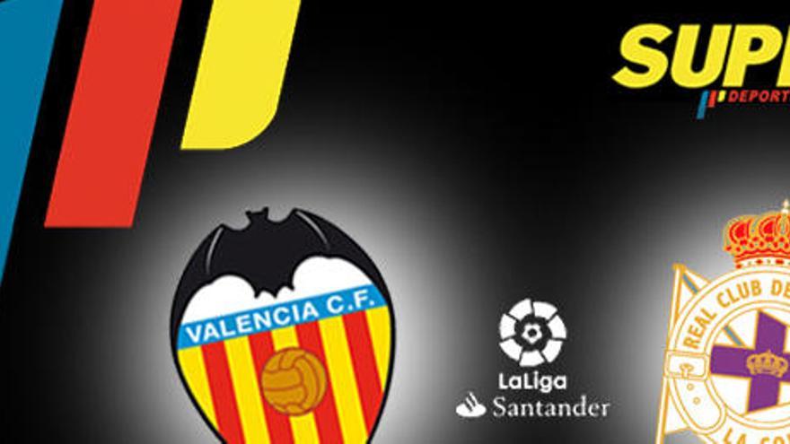 Valencia - Deportivo: Horario, dónde ver el partido y posibles alineaciones