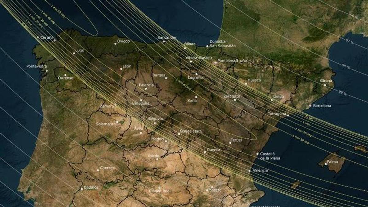 Franja de totalidad del eclipse