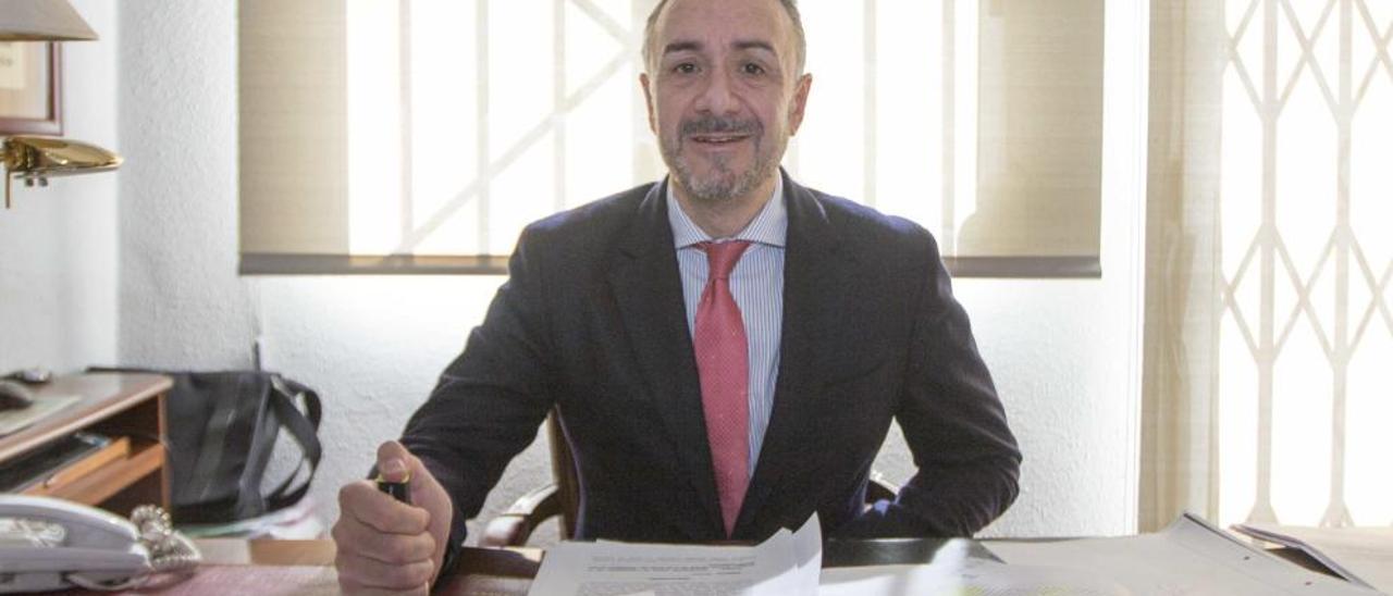 Juan Carlos Navarro, en una imagen captada el jueves en su despacho.