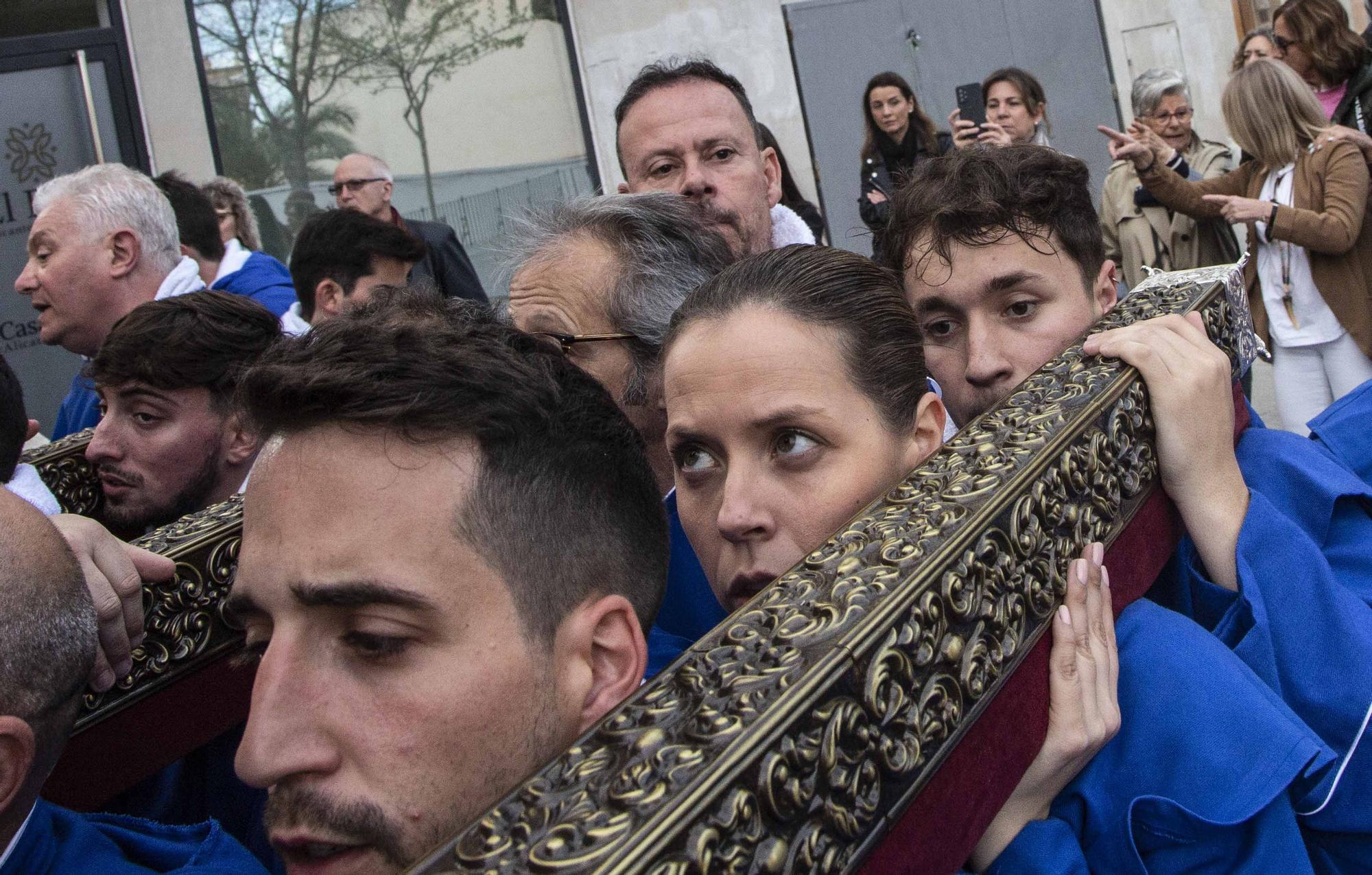 Hermandad Agustina procesiona el Lunes Santo por las calles del casco antiguo