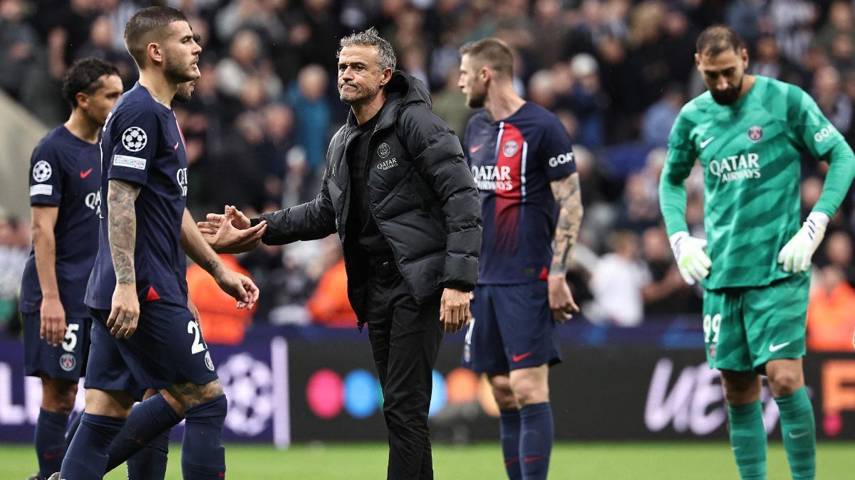 Luis Enrique tras la derrota en Newcastle