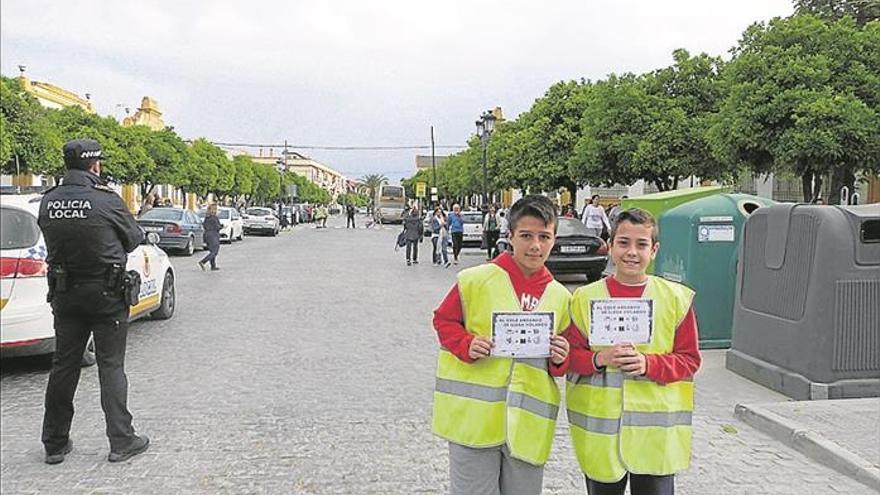 Pivotes para el tráfico en el ceip el parque