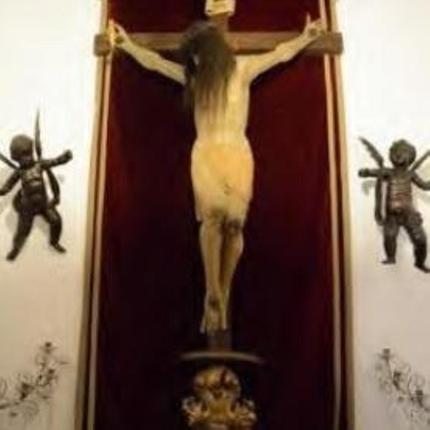 Cristo de pelo natural de la capilla del pazo de Meirás