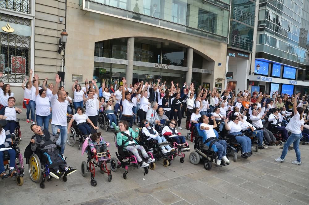 ''Flashmob'' de Aspace: Día Parálisis Cerebral