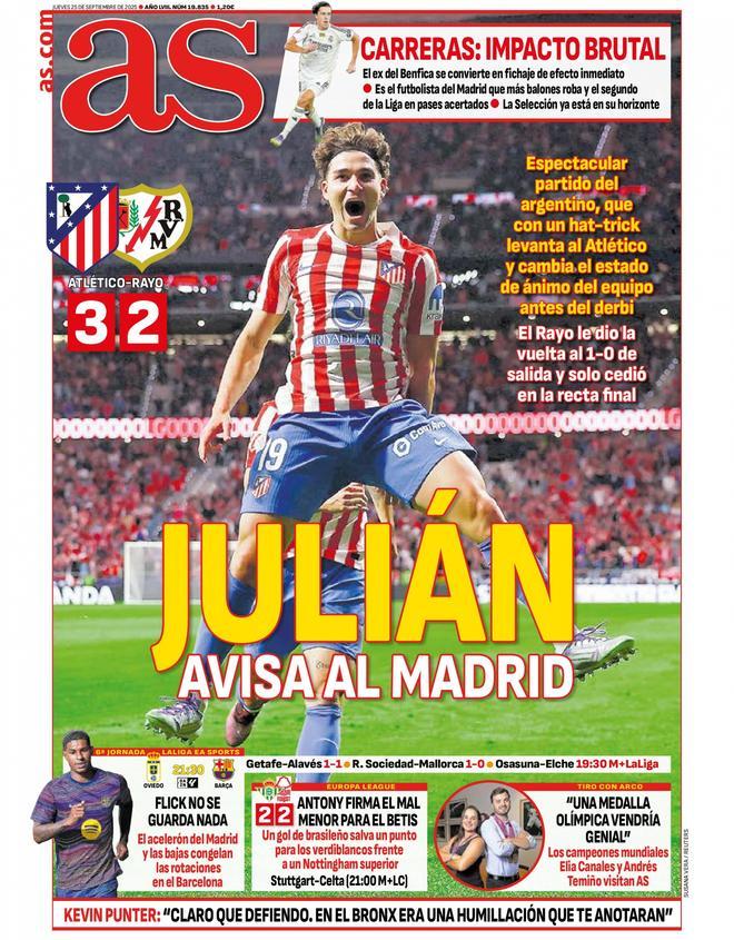 Las portadas de la prensa deportiva de hoy