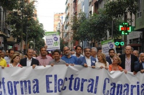 MANIFESTACION REFORMA ELECTORAL CANARIA