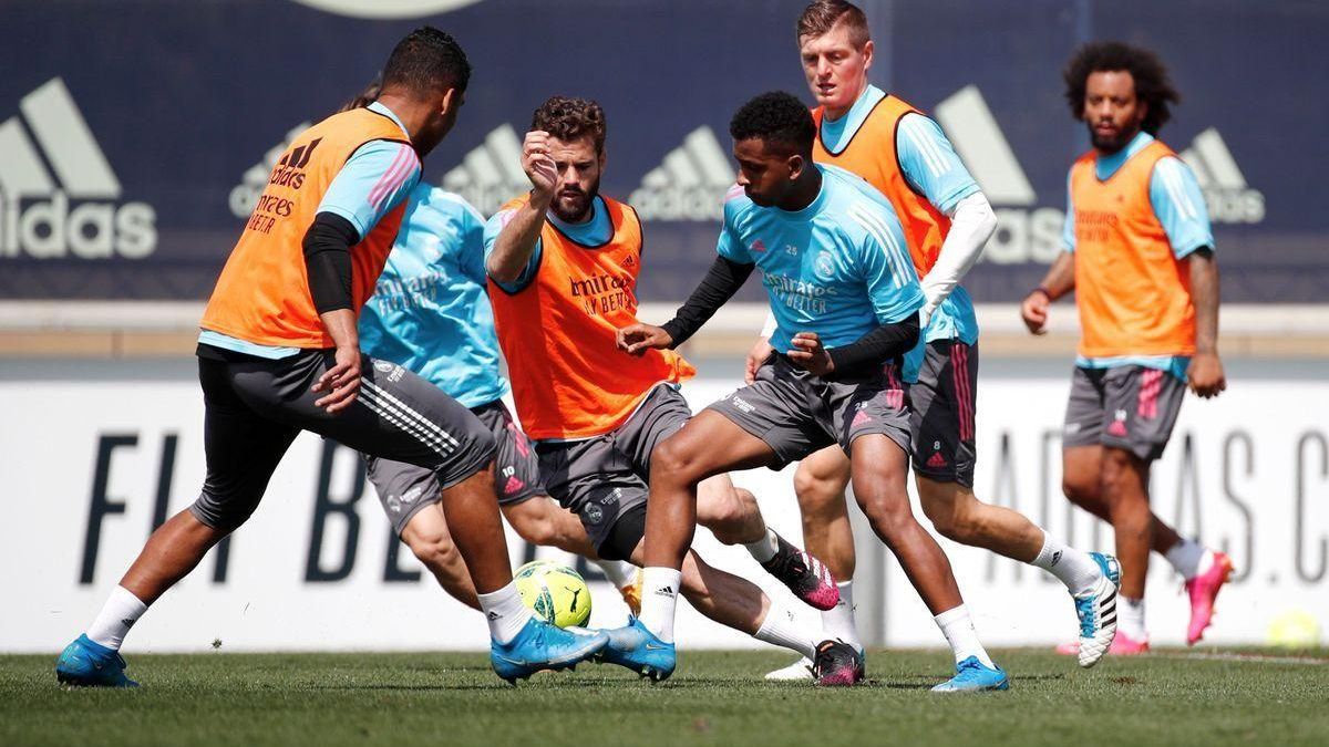 Imagen de un entrenamiento del Real Madrid en Valdebebas.