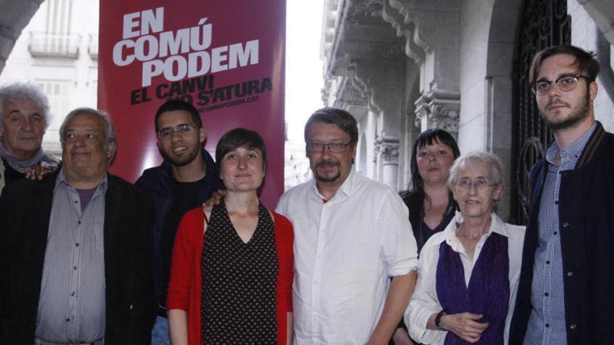 Alguns integrants de les candidatures d&#039;En Comú Podem per Girona.