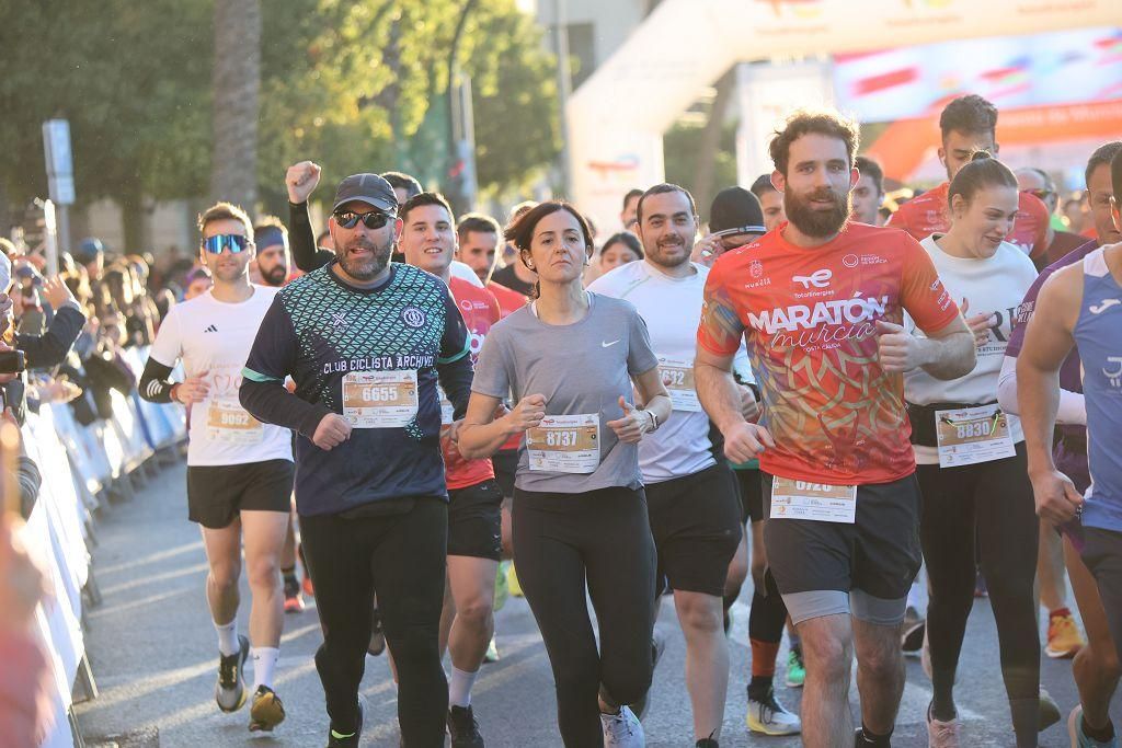 Las mejores imágenes de la TotalEnergies Maratón Murcia Costa Cálida