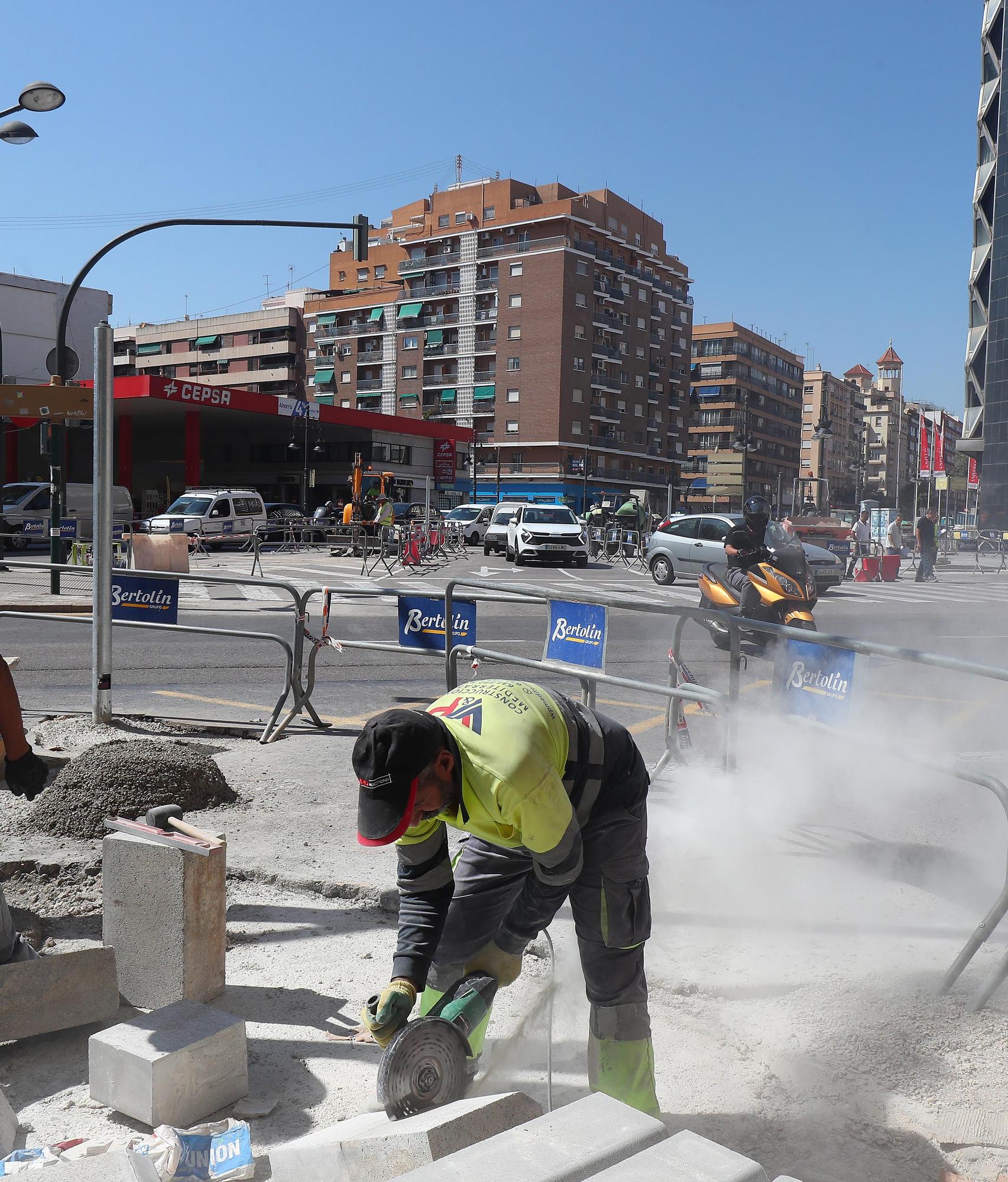 Así van las obras del carril bici de la Avenida del Cid