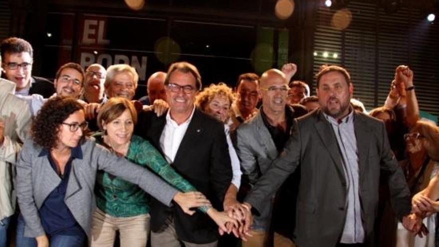 Rovira, Forcadell, Mas, Romeva i Junqueras