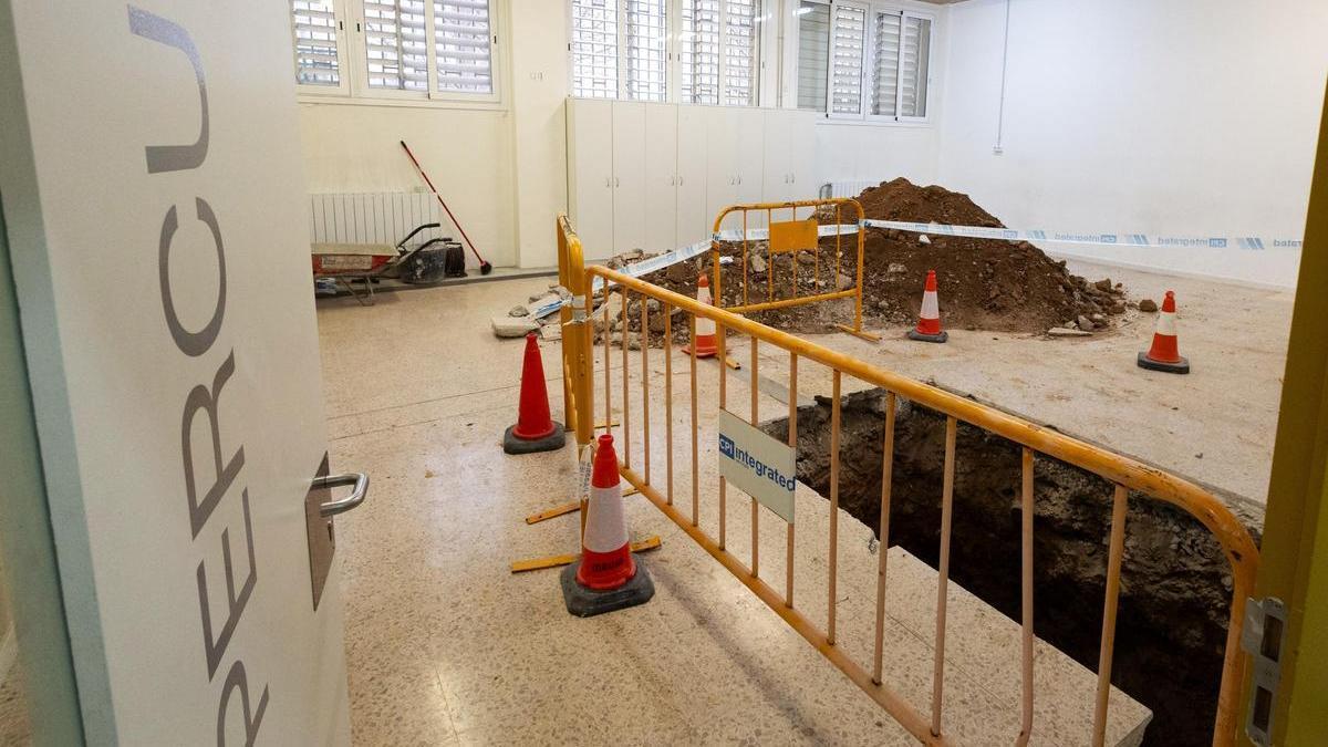 Obras en la escuela municipal de música de L'Hospitalet.