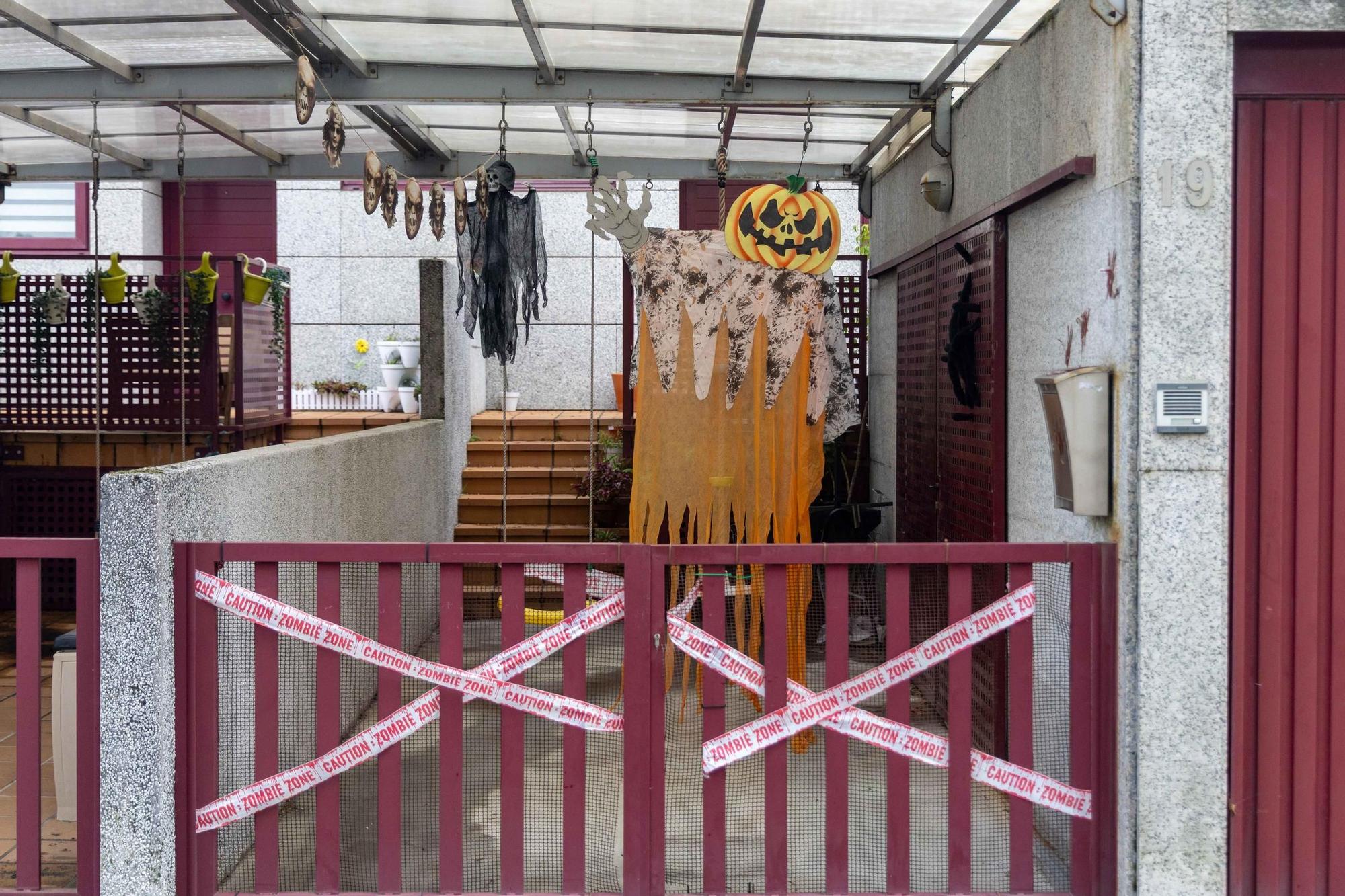 Decoración de Halloween en casas de Santiago