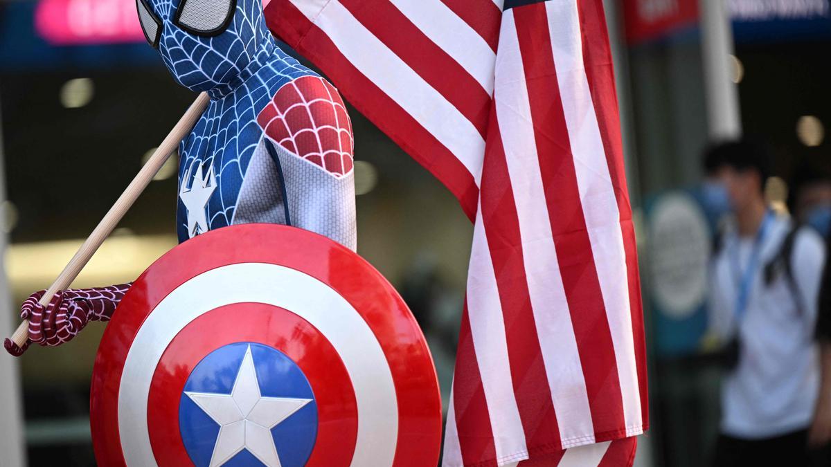 El escudo del capitán América no falta en la Comic-con de San Diego