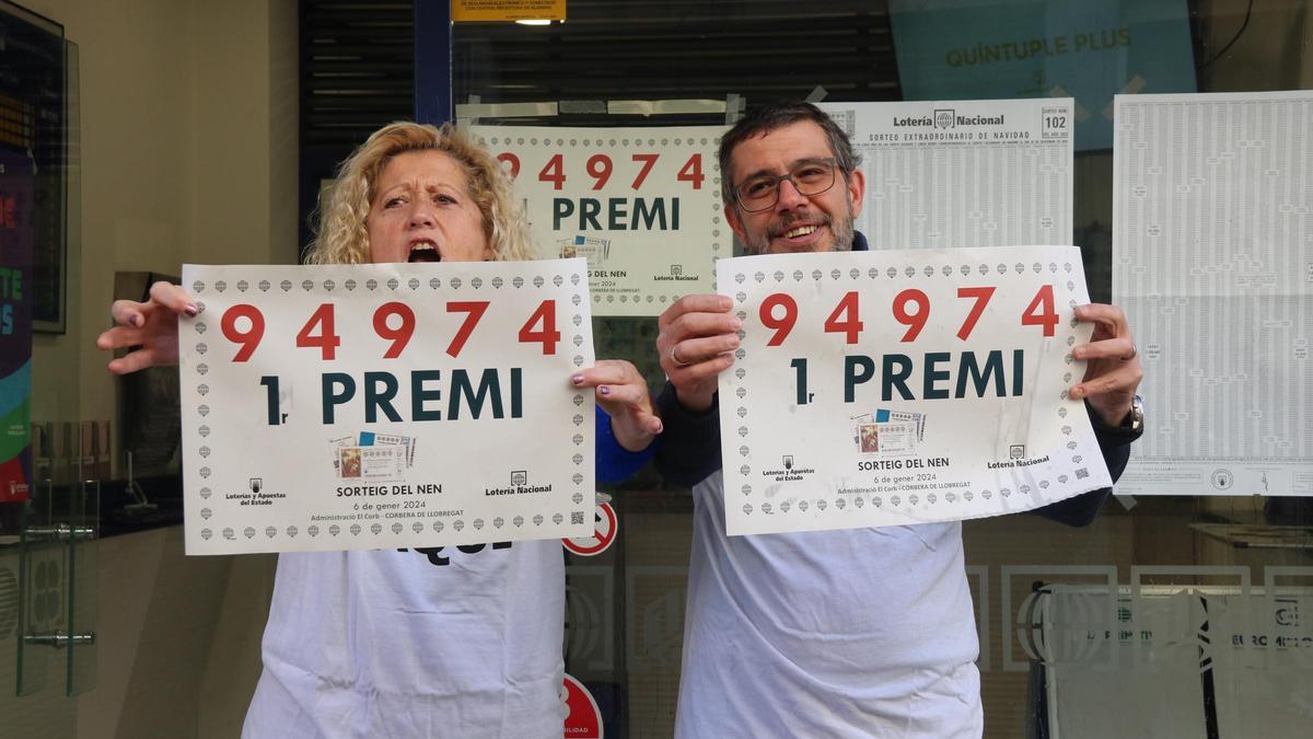 Primer premio de la Lotería del Niño en Corbera de Llobregat