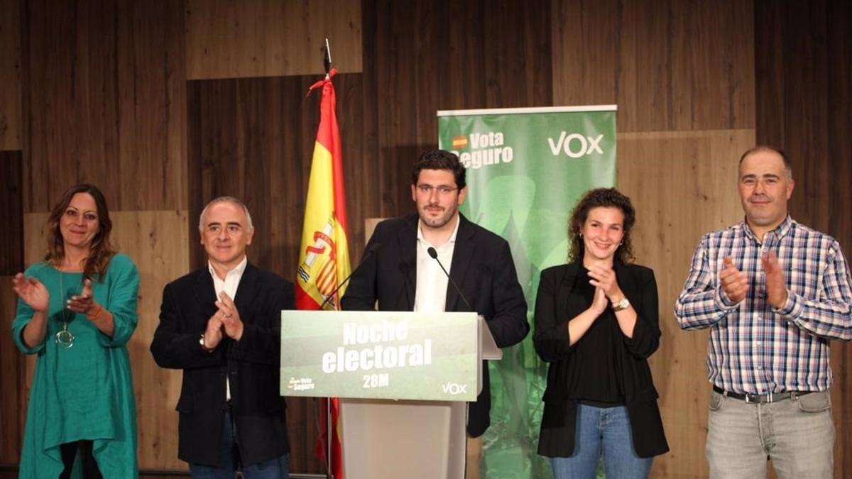 Alejandro Nolasco, tras conocer los resultados electorales desde Teruel.