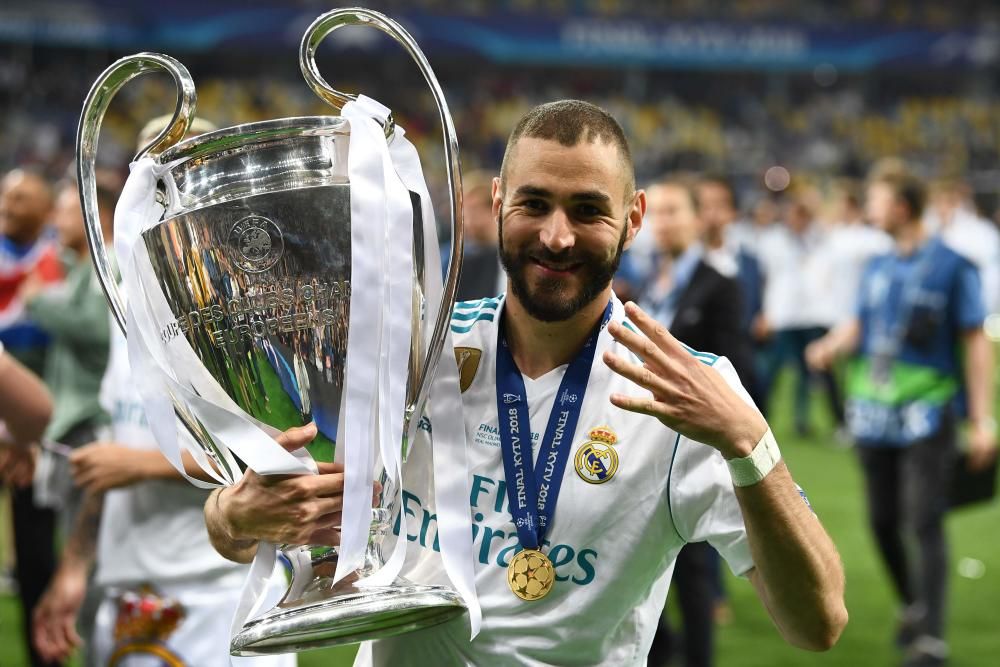 La celebración del Real Madrid tras ganar su decimotercera Copa de Europa en Kiev