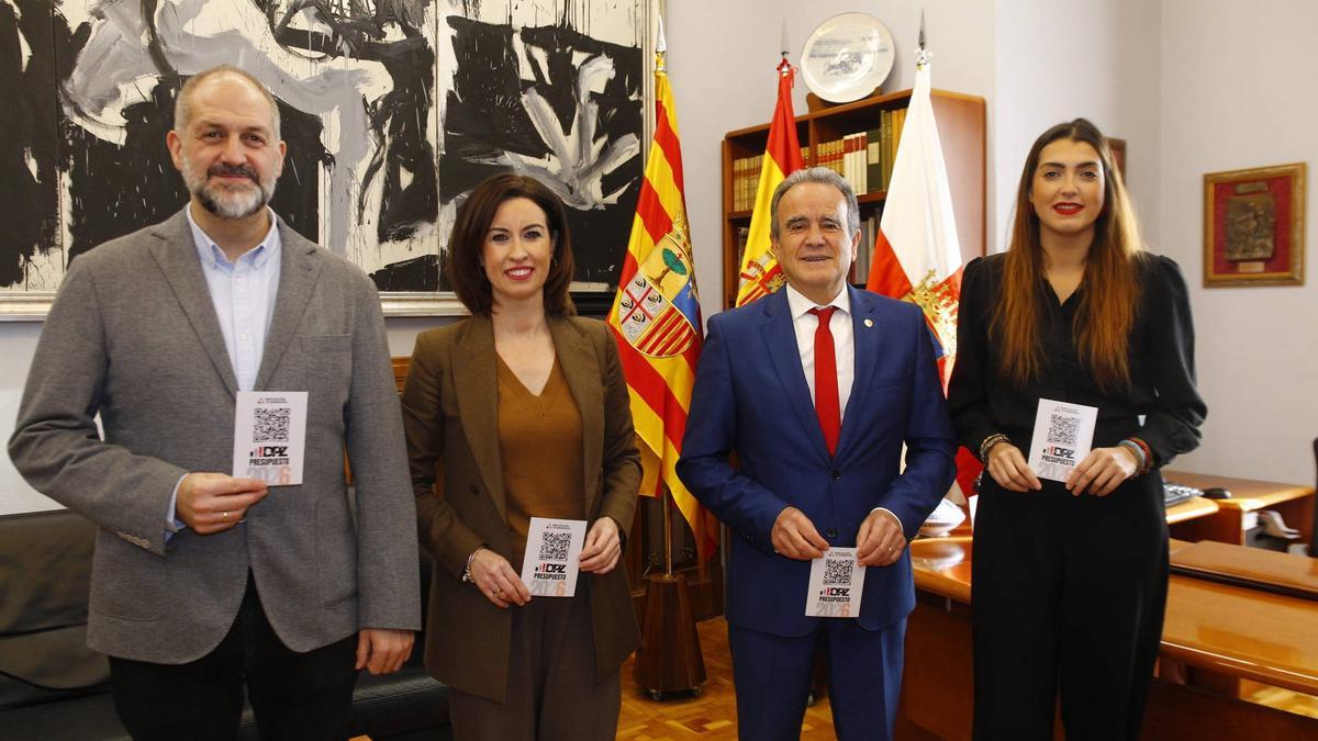Sánchez Quero y Teresa Ladrero junto a Nerea Marín y José Manuel Latorre