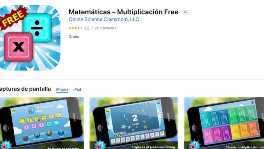 Una app per aprendre a multiplicar