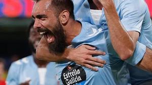 Borja Iglesias celebrando un gol con el Celta de Vigo