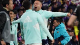 Xavi lamenta la mala imagen del Barça en Valladolid