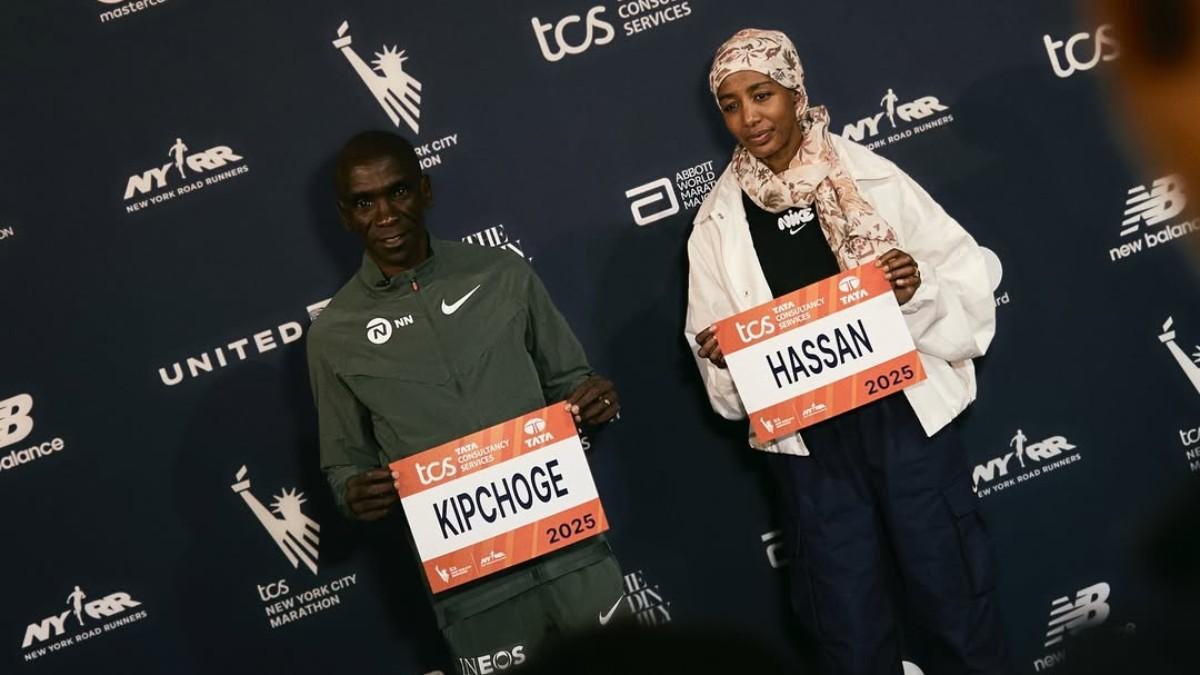 Kipchoge y Hassan, favoritos en Nueva York