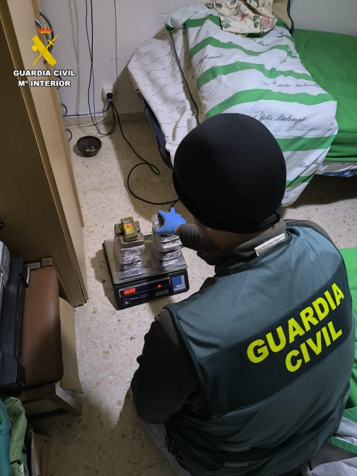 Droga incautada por la Guardia Civil