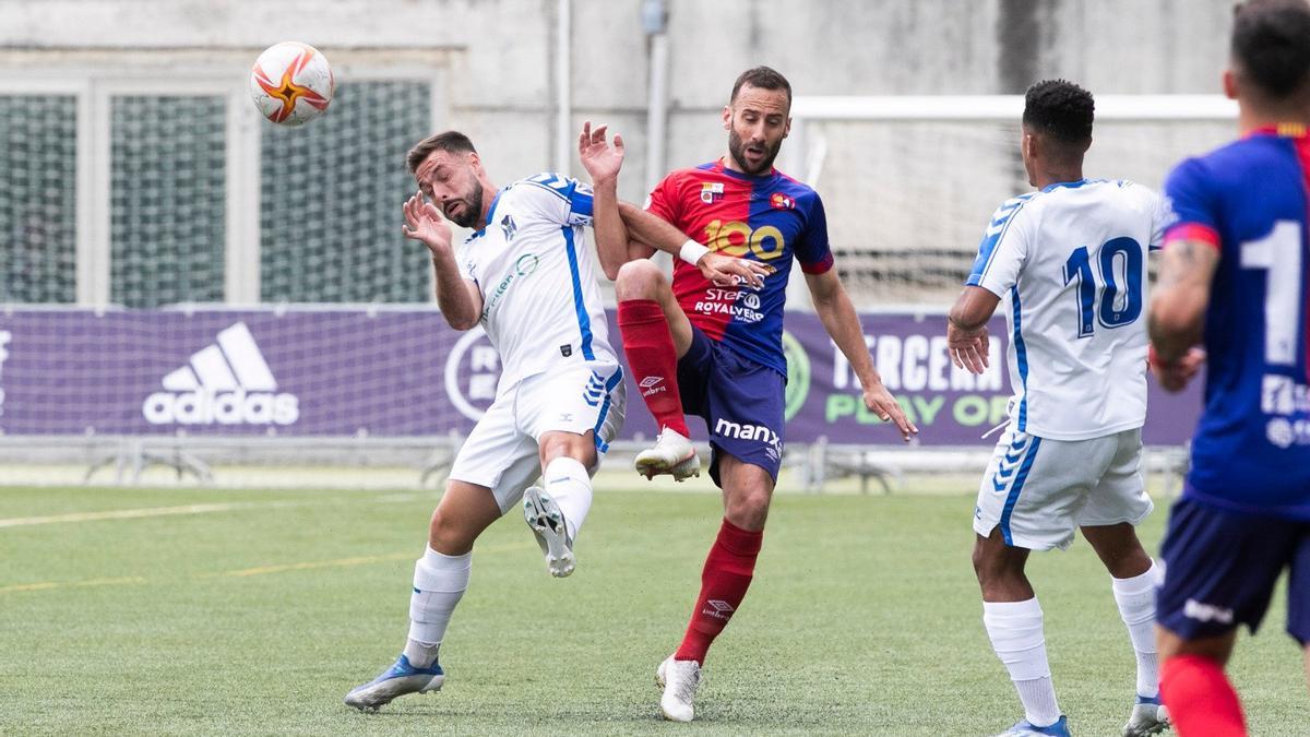 Arranz, en acció contra el Tenerife B