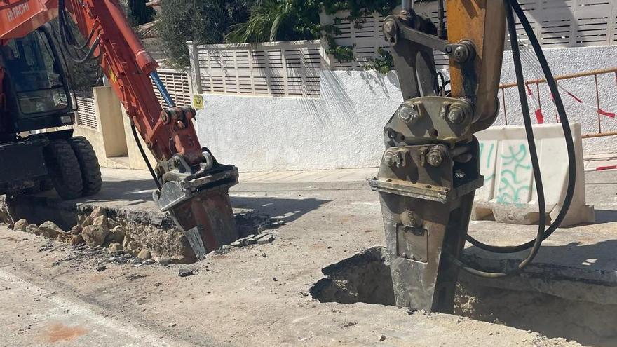 Terminan las obras en la red de saneamineto de Teulada.