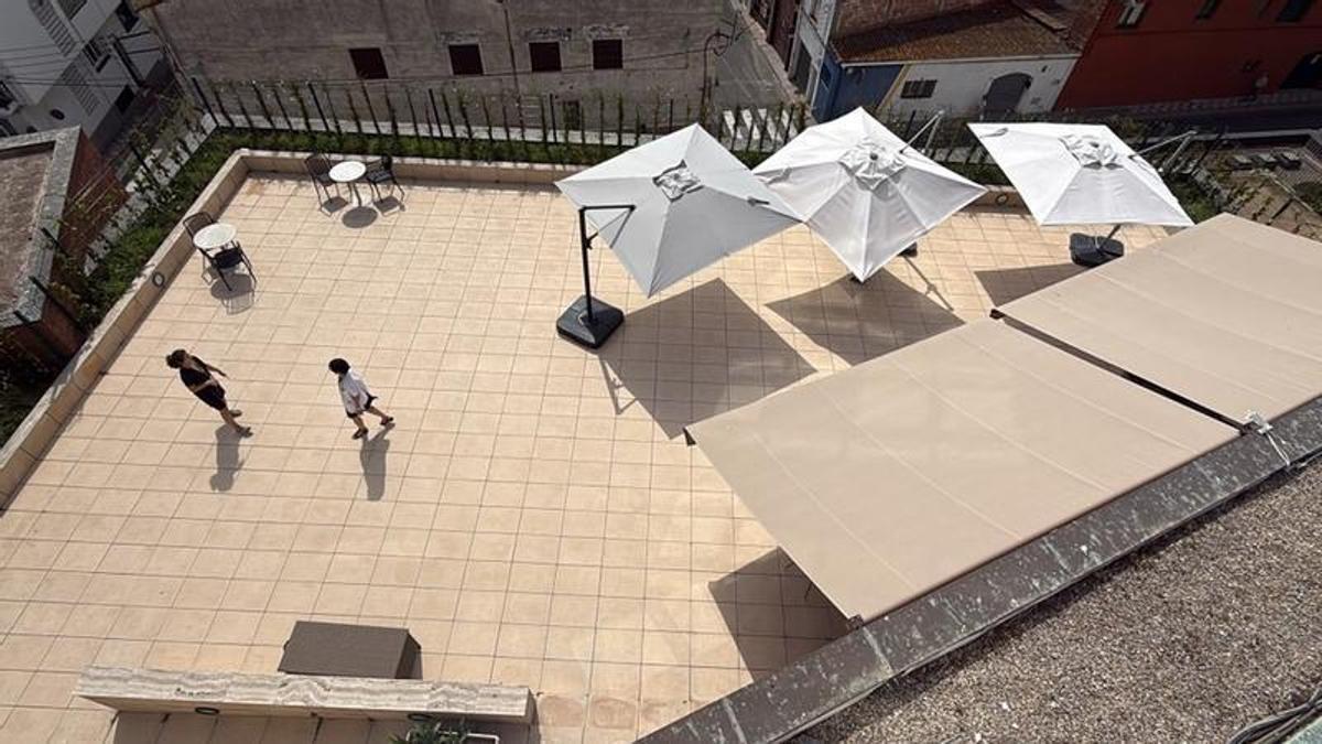 Imatge de la terrassa rehabilitada
