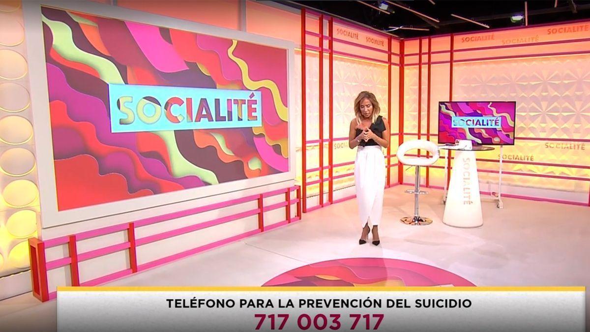 María Patiño pide disculpas por la llamada de un famoso que emitieron en directo y mencionan el teléfono de la esperanza: &quot;No queremos jugar con algo tan duro&quot;