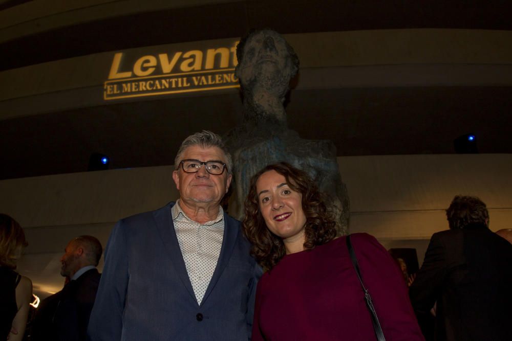 Vicent Ros, director del Palau de la Música, y Gloria Tello, concejala de Cultura del Ayuntamiento de València.