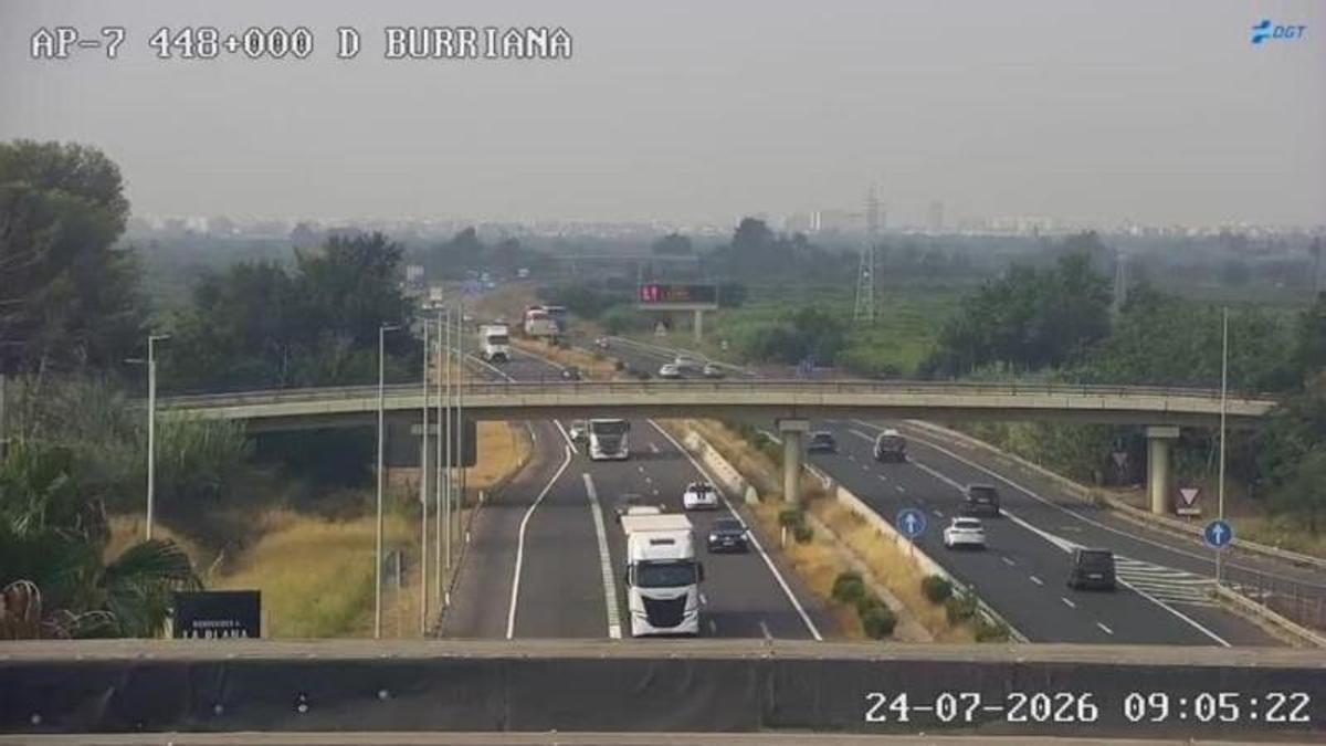 Imagen de la AP-7 de Burriana