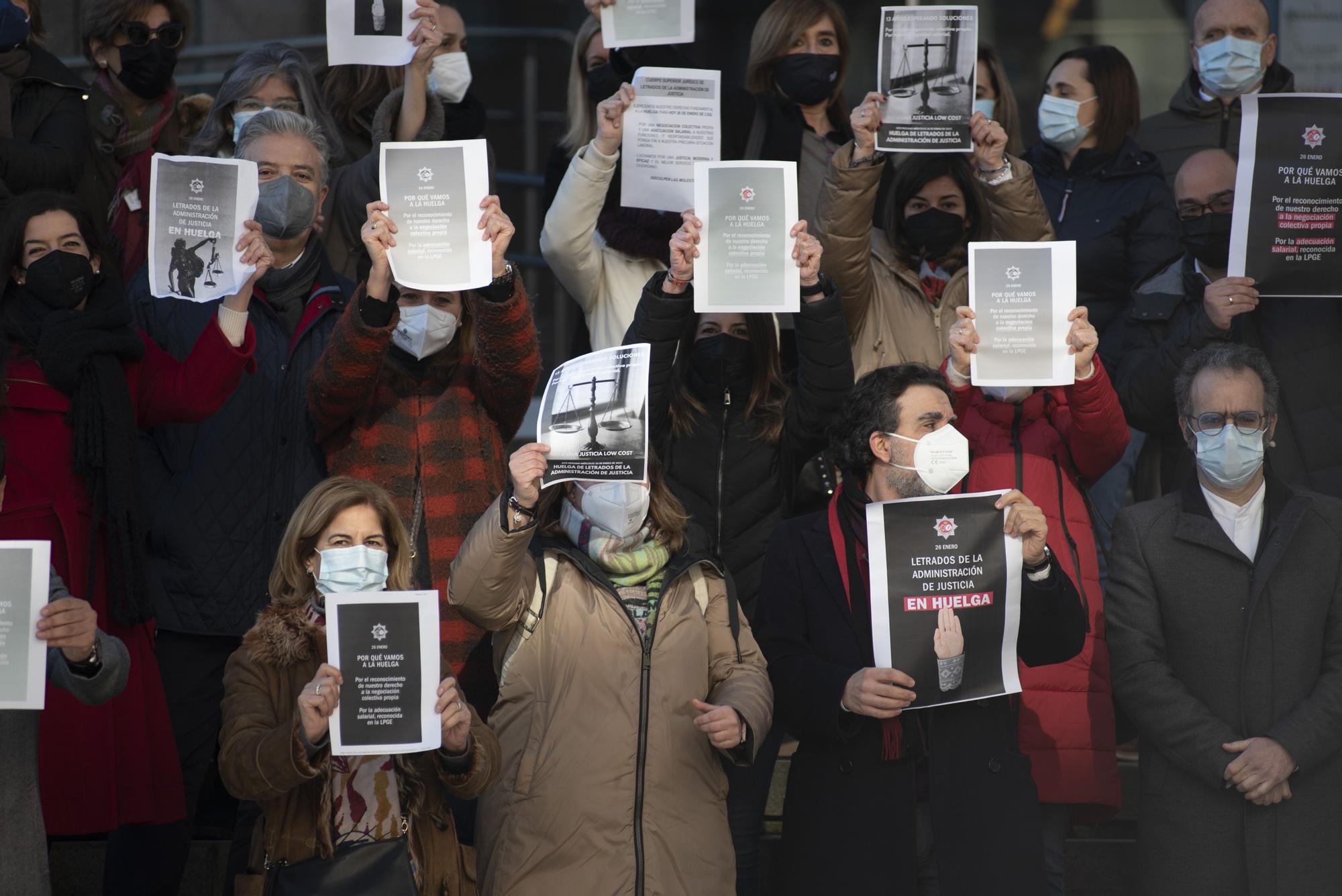 Jornada de huelga de Letrados de la Administración de Justicia