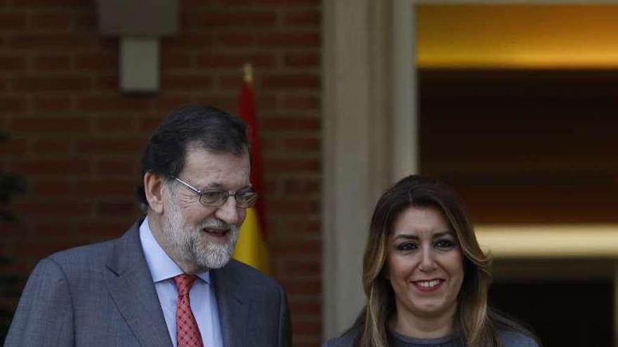 Rajoy recibió ayer a la presidenta de la Junta de Andalucía.