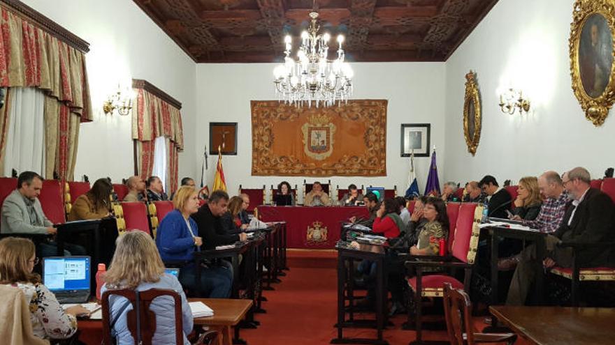 La sesión plenaria del Ayuntamiento de La Laguna celebrada en la mañana de ayer.
