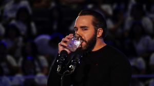 Archivo - El presidente de El Salvador, Nayib Bukele