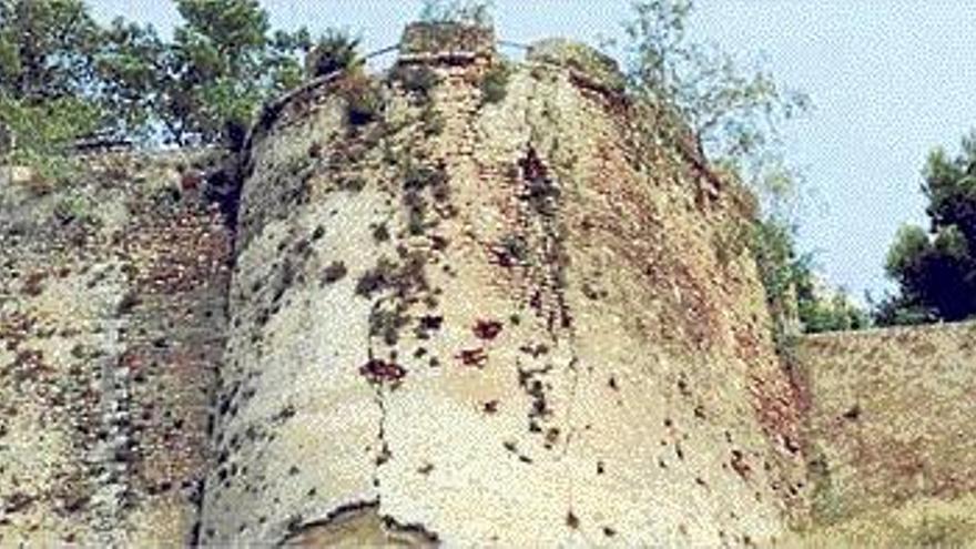 El baluarte occidental y la Torre Nord presentan grietas que han agravado los hierbajos.