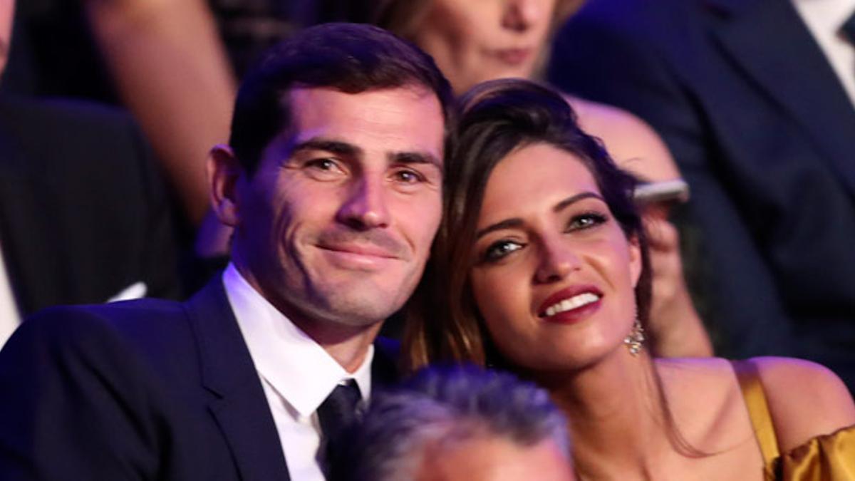 Iker Casillas y Sara Carbonero en los premios 'Dragón de Oro' de Oporto, en 2017