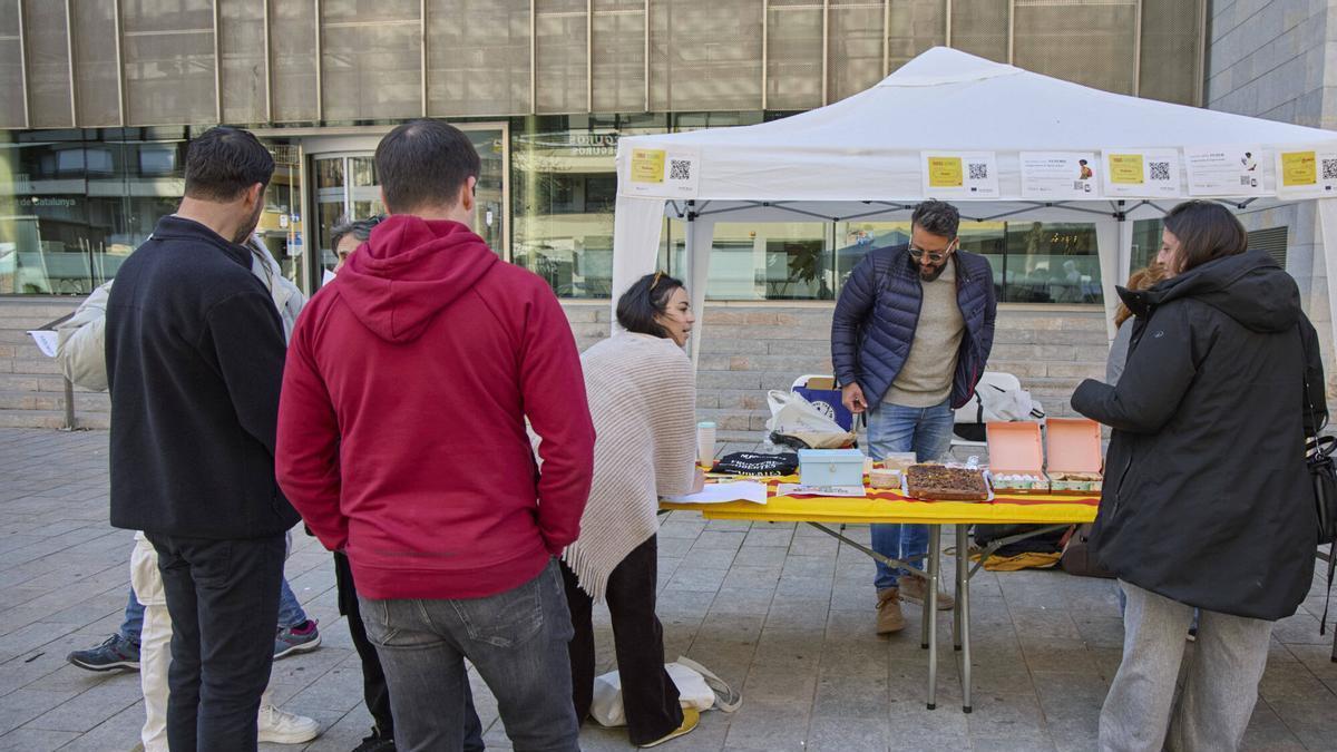 Les imatges de l'acte de la coordinadora Obrim Fronteres