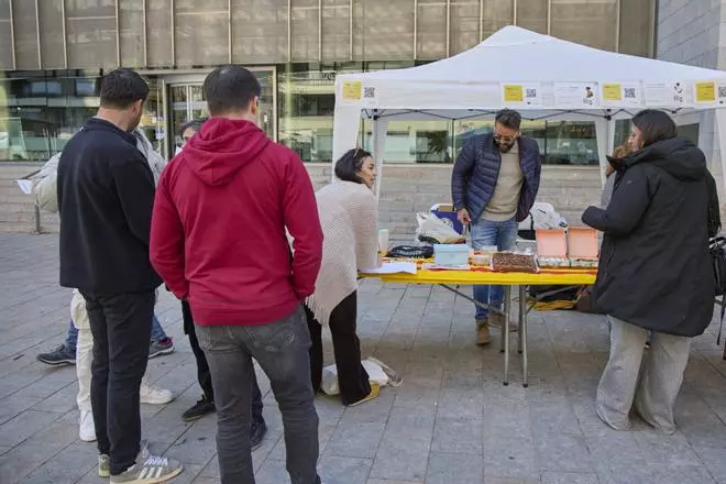 Les imatges de l'acte de la coordinadora Obrim Fronteres