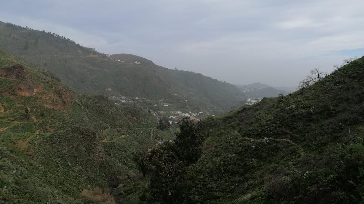 Barranco de La Mina, en San Mateo.