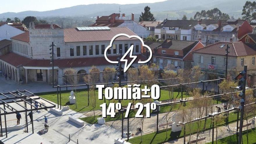 El tiempo en TomiÃ±o: previsión meteorológica para hoy, jueves 27 de agosto