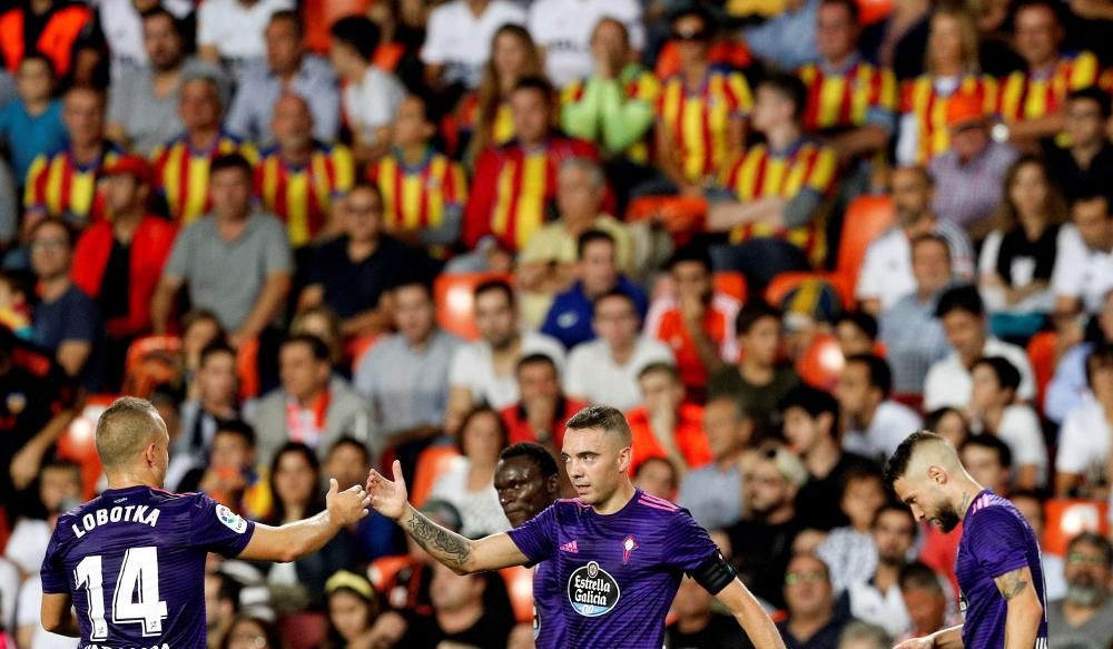 El Valencia-Celta, en imágenes